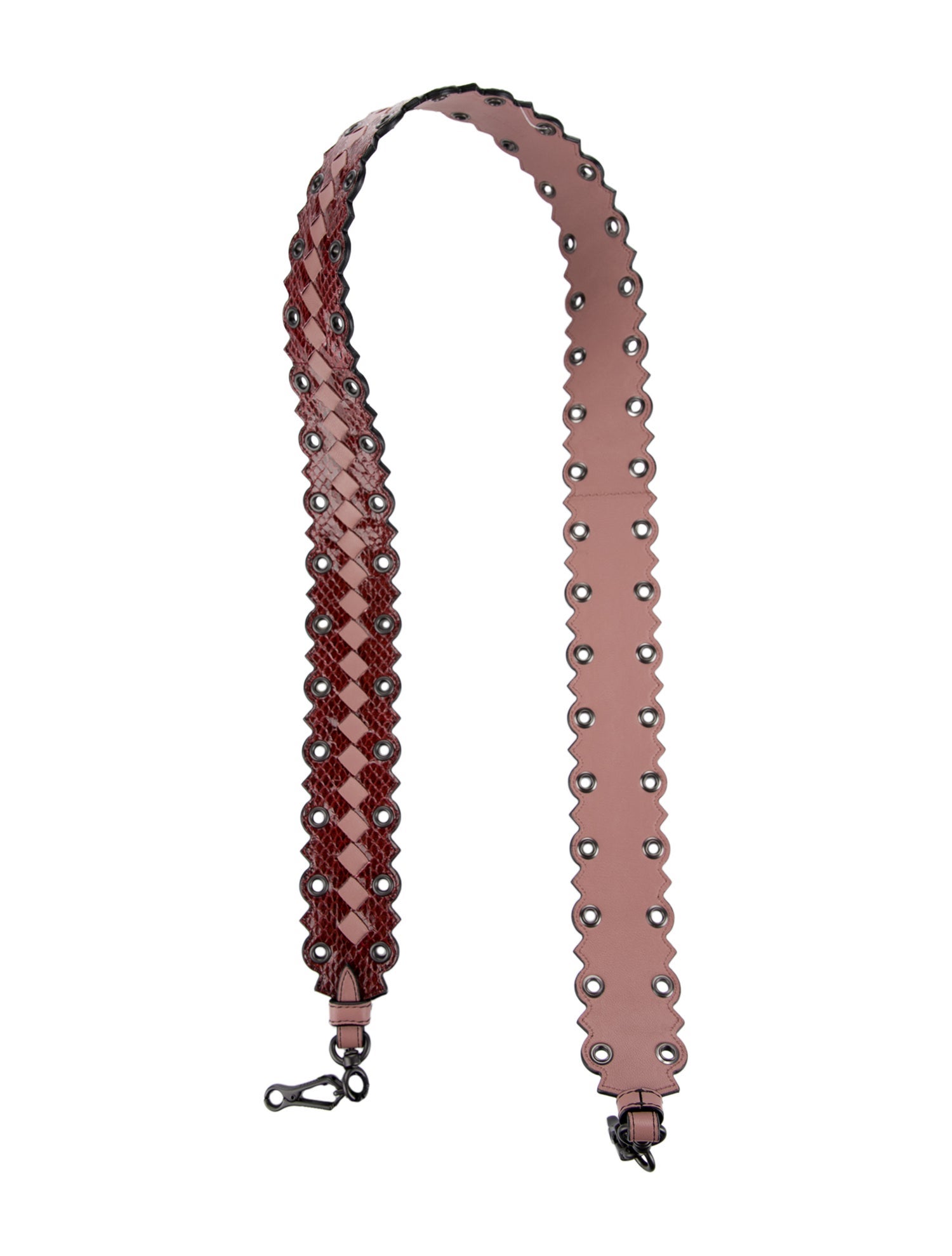 Bottega Veneta Snakeskin Leather Bag Strap