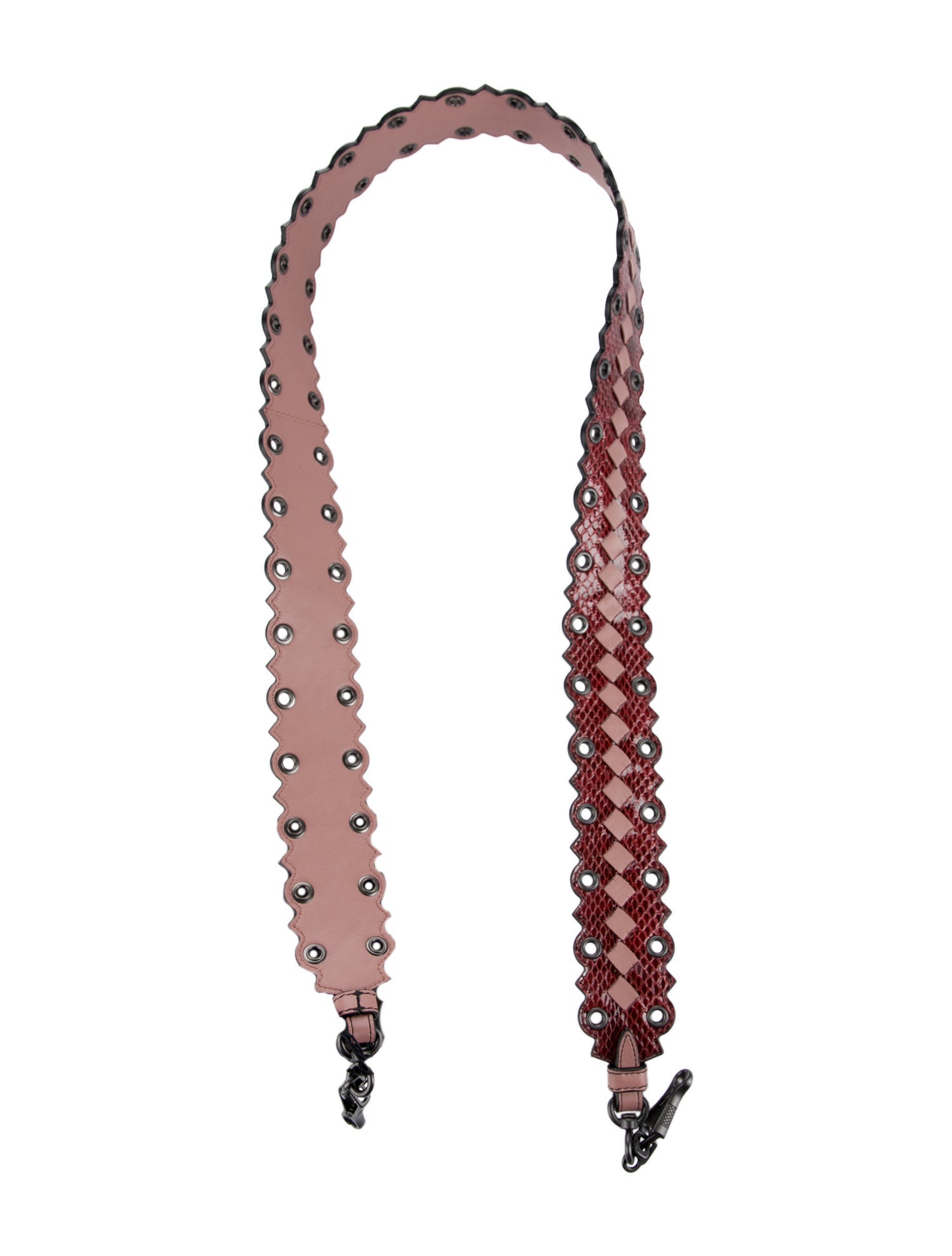 Bottega Veneta Snakeskin Leather Bag Strap w/ Tags