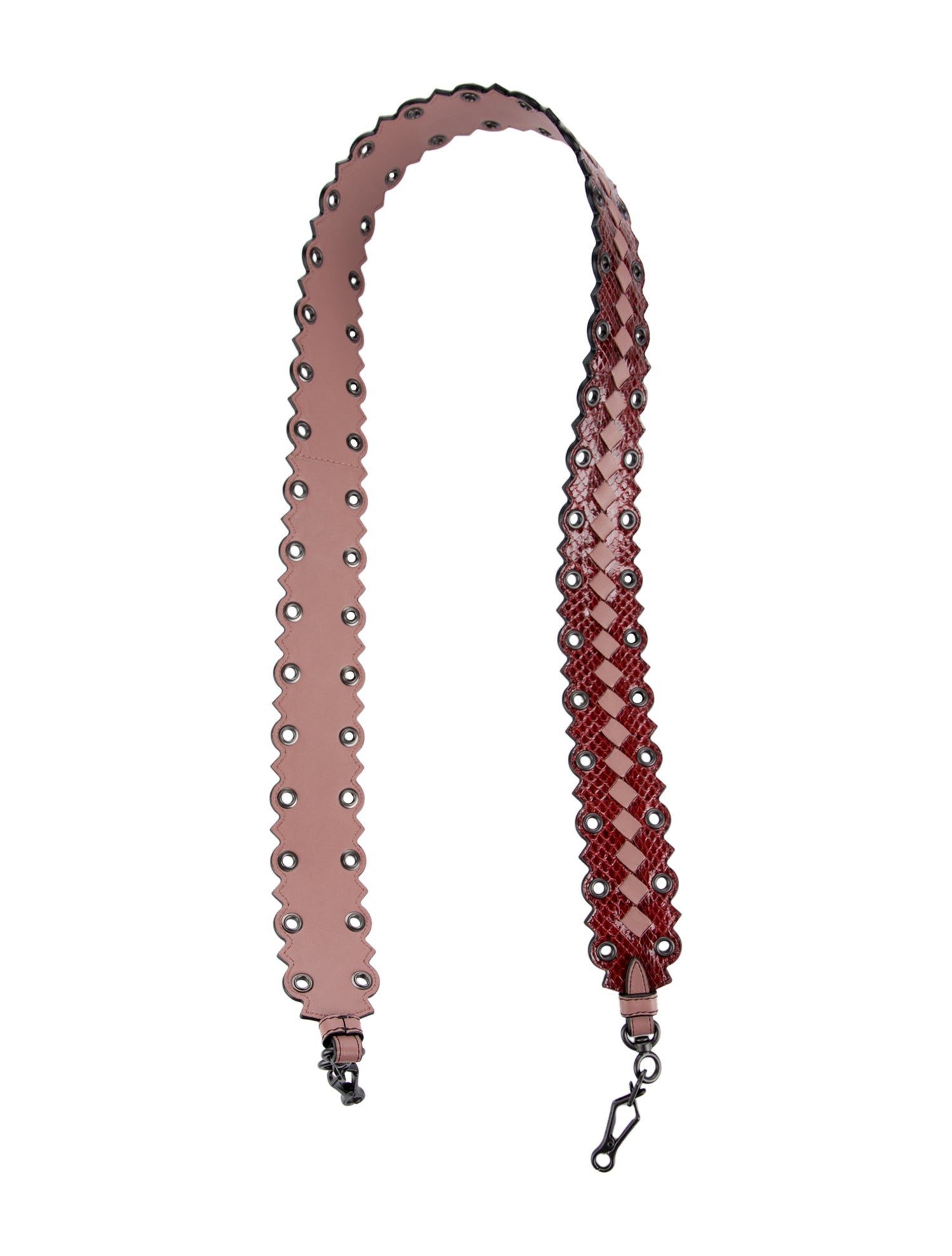 Bottega Veneta Snakeskin Leather Bag Strap