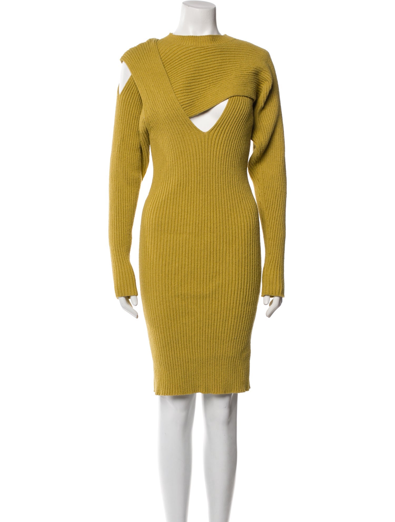 Bottega Veneta Bateau Neckline Knee-Length Dress