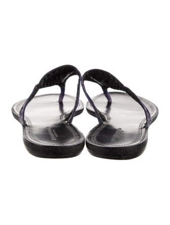 Bottega Veneta Intrecciato Weave Leather Slides