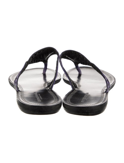 Bottega Veneta Intrecciato Weave Leather Slides