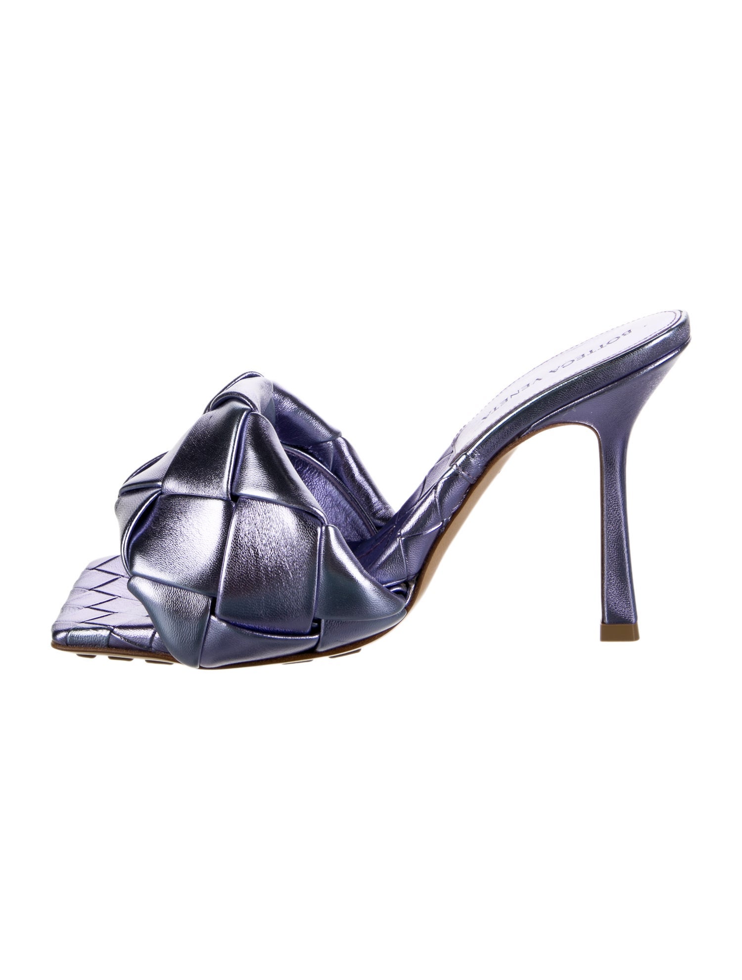 Bottega Veneta Intrecciato Weave Leather Slides