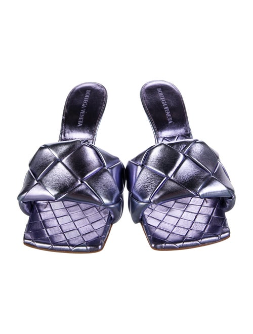 Bottega Veneta Intrecciato Weave Leather Slides