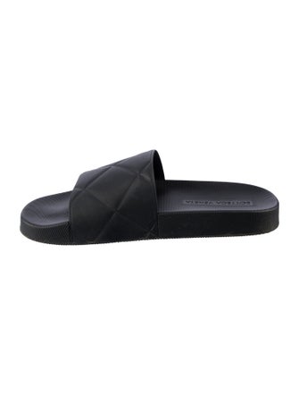 Bottega Veneta The Slider Intrecciato Weave Slides