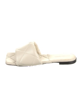 Bottega Veneta Intrecciato Weave Leather Slides