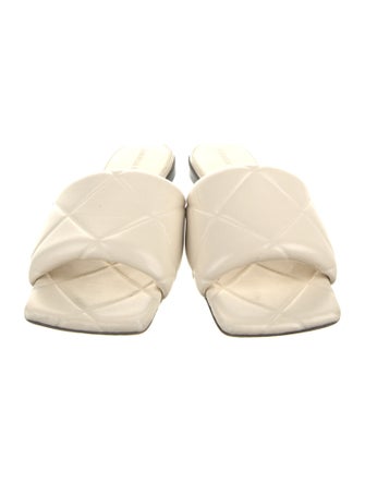 Bottega Veneta Intrecciato Weave Leather Slides