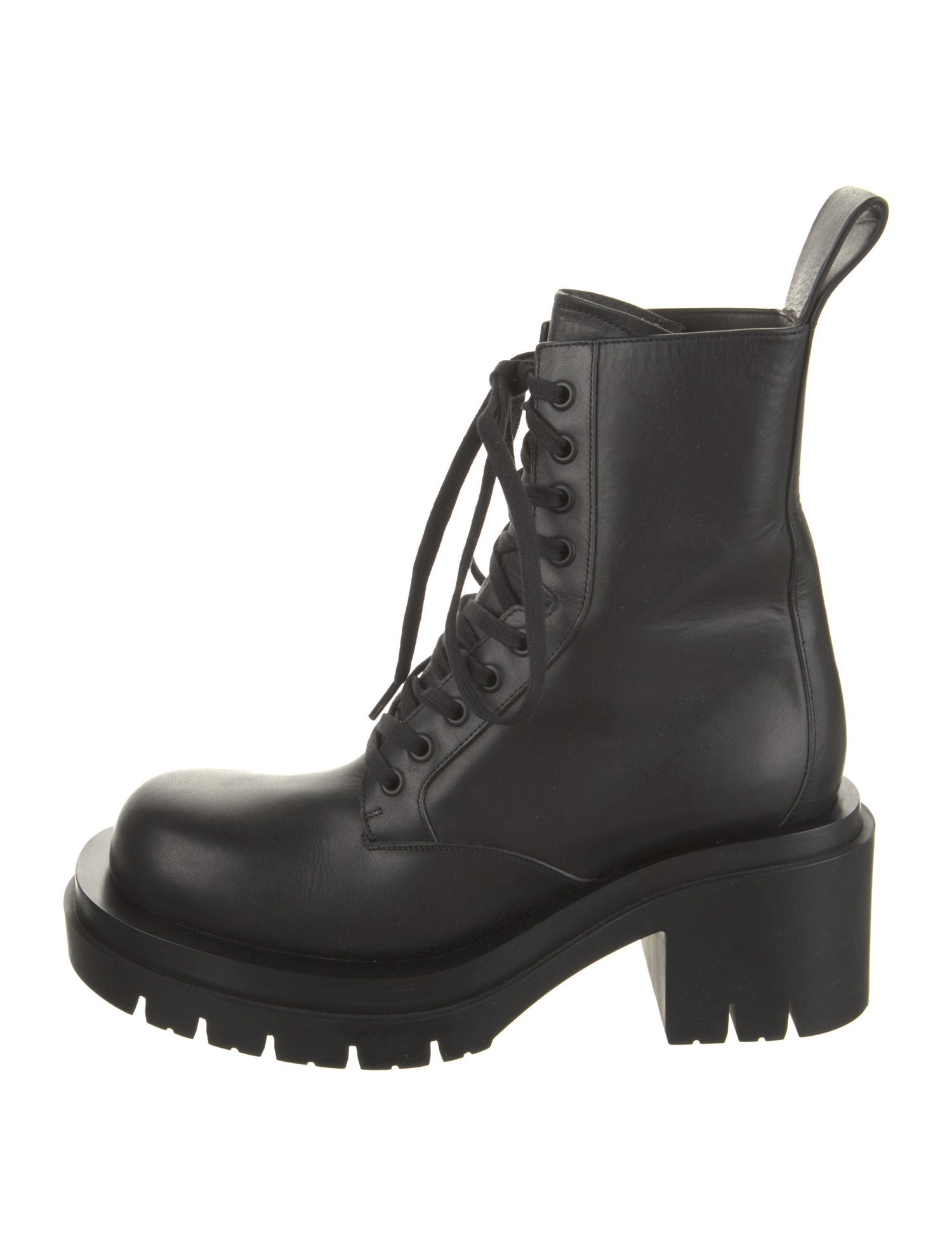 Bottega Veneta Leather Combat Boots