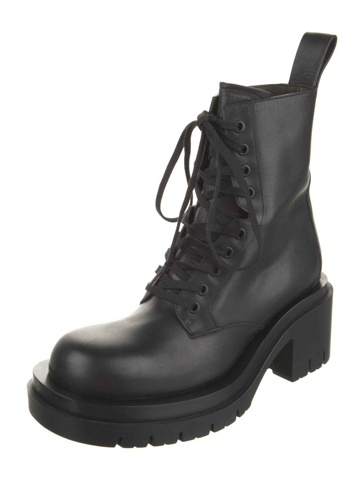 Bottega Veneta Leather Combat Boots