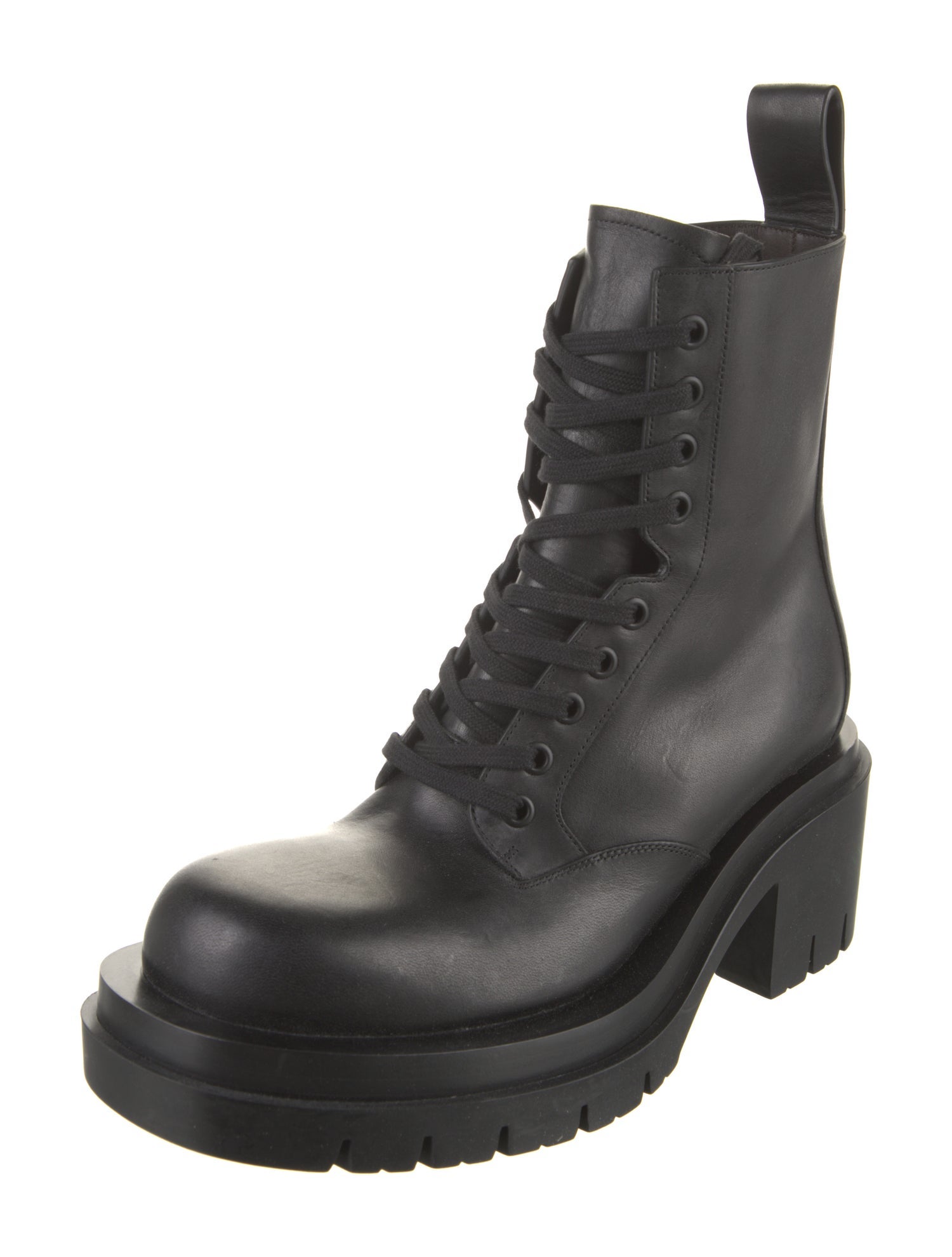 Bottega Veneta Leather Combat Boots