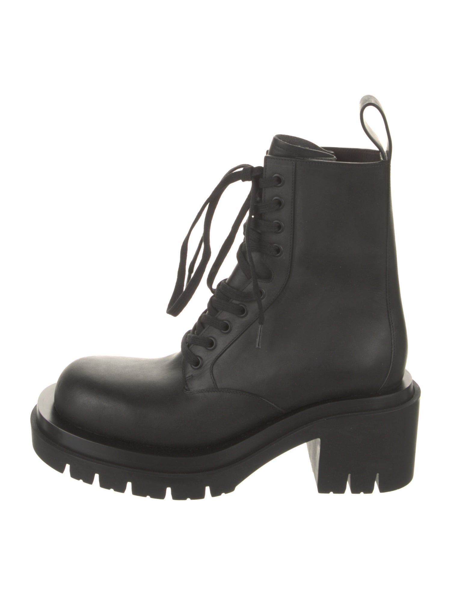 Bottega Veneta Leather Combat Boots