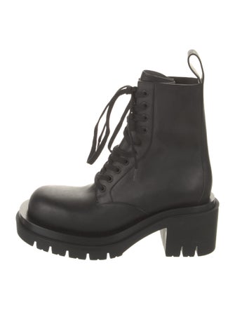 Bottega Veneta Leather Combat Boots