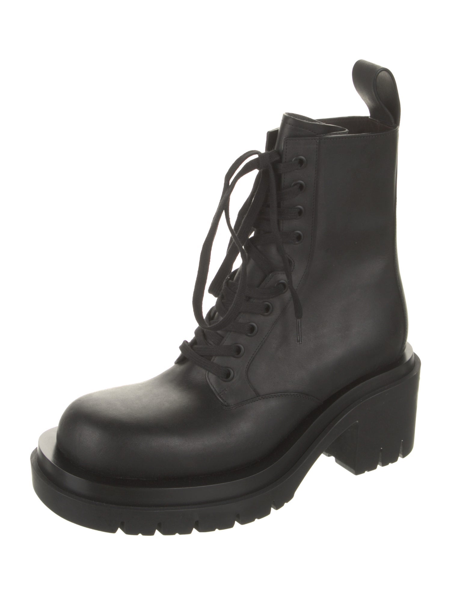 Bottega Veneta Leather Combat Boots