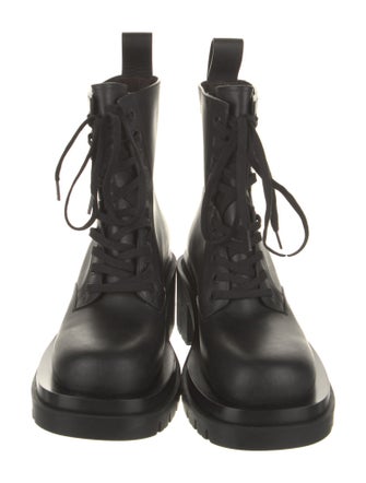 Bottega Veneta Leather Combat Boots