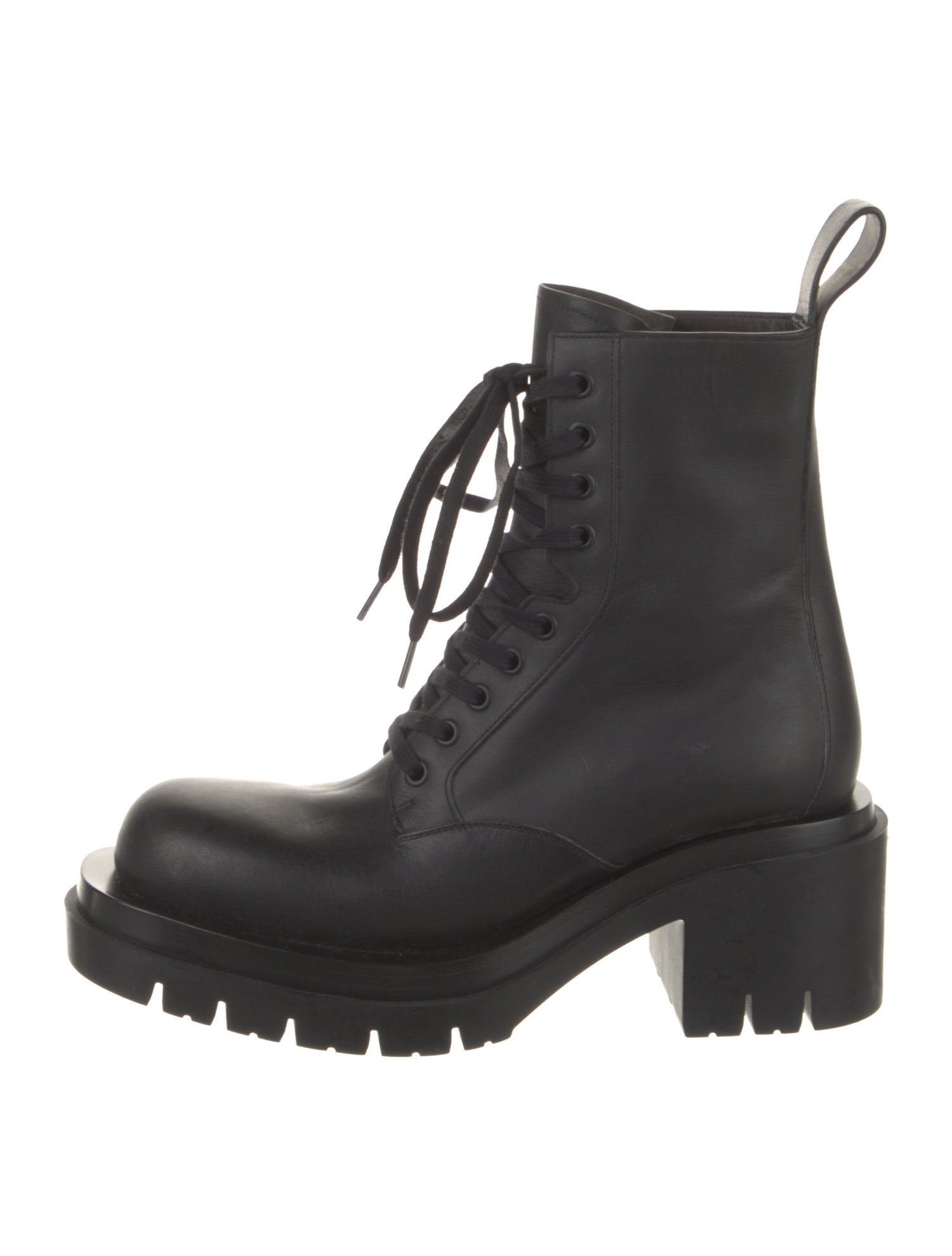 Bottega Veneta Leather Combat Boots