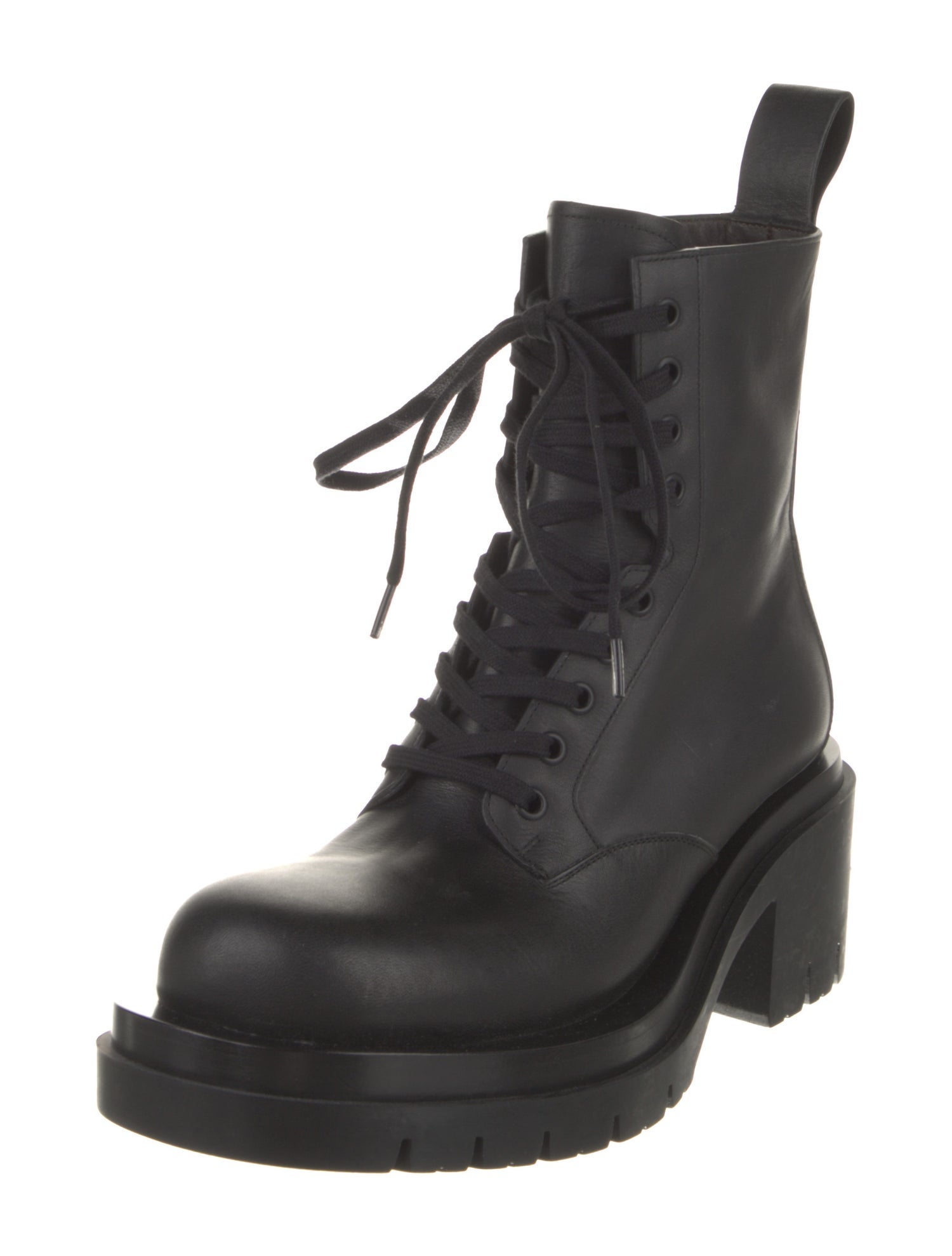Bottega Veneta Leather Combat Boots