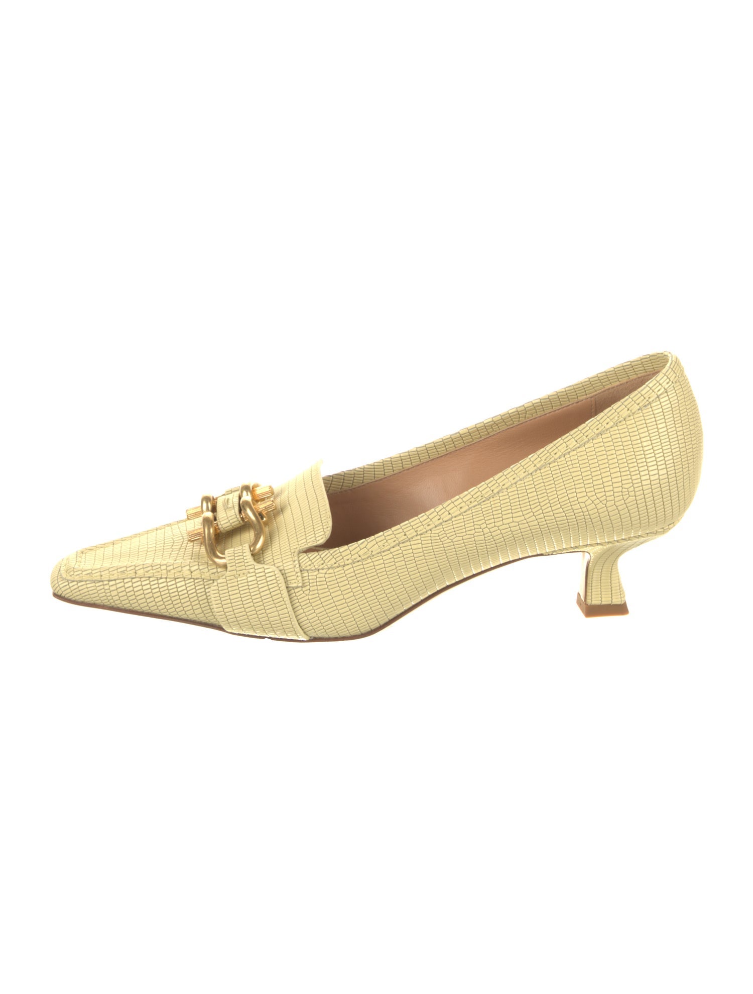 Bottega Veneta Embossed Leather Pumps w/ Tags