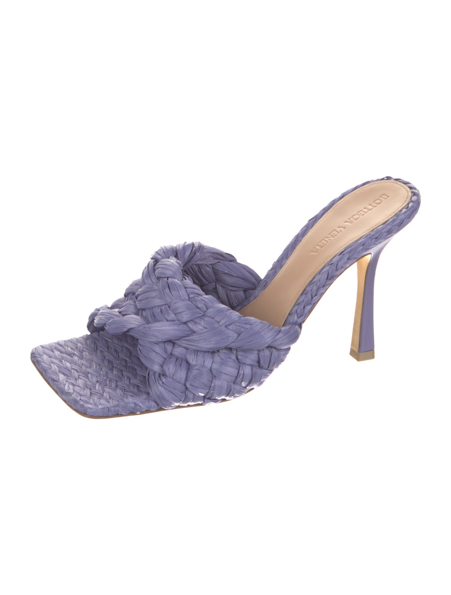 Bottega Veneta Raffia Slides w/ Tags