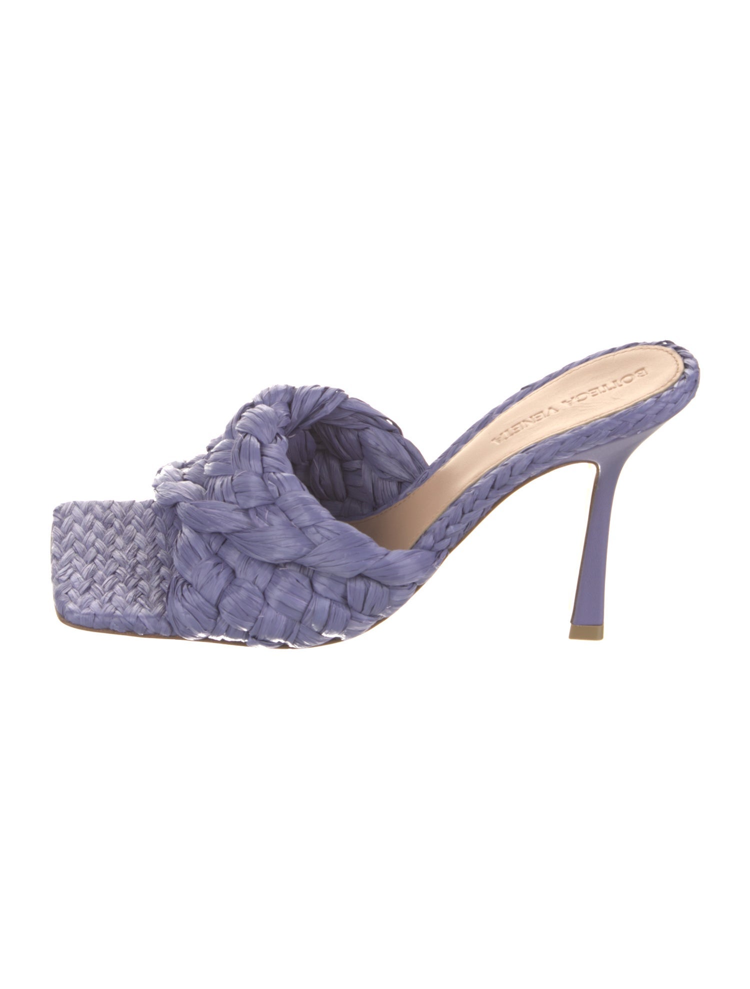 Bottega Veneta Raffia Slides w/ Tags