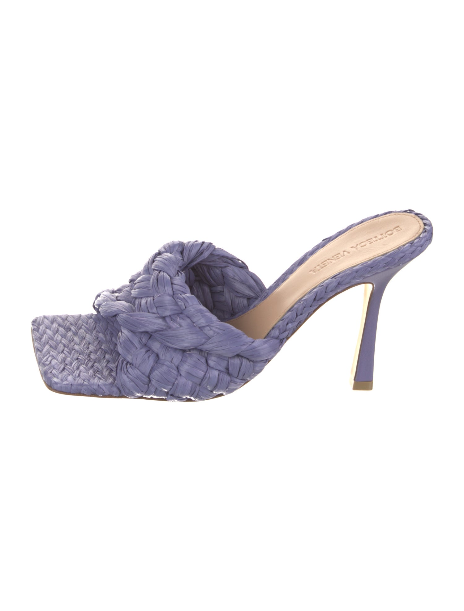 Bottega Veneta Raffia Slides w/ Tags