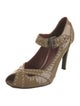 Bottega Veneta Patent Leather Whipstitch Trim Pumps