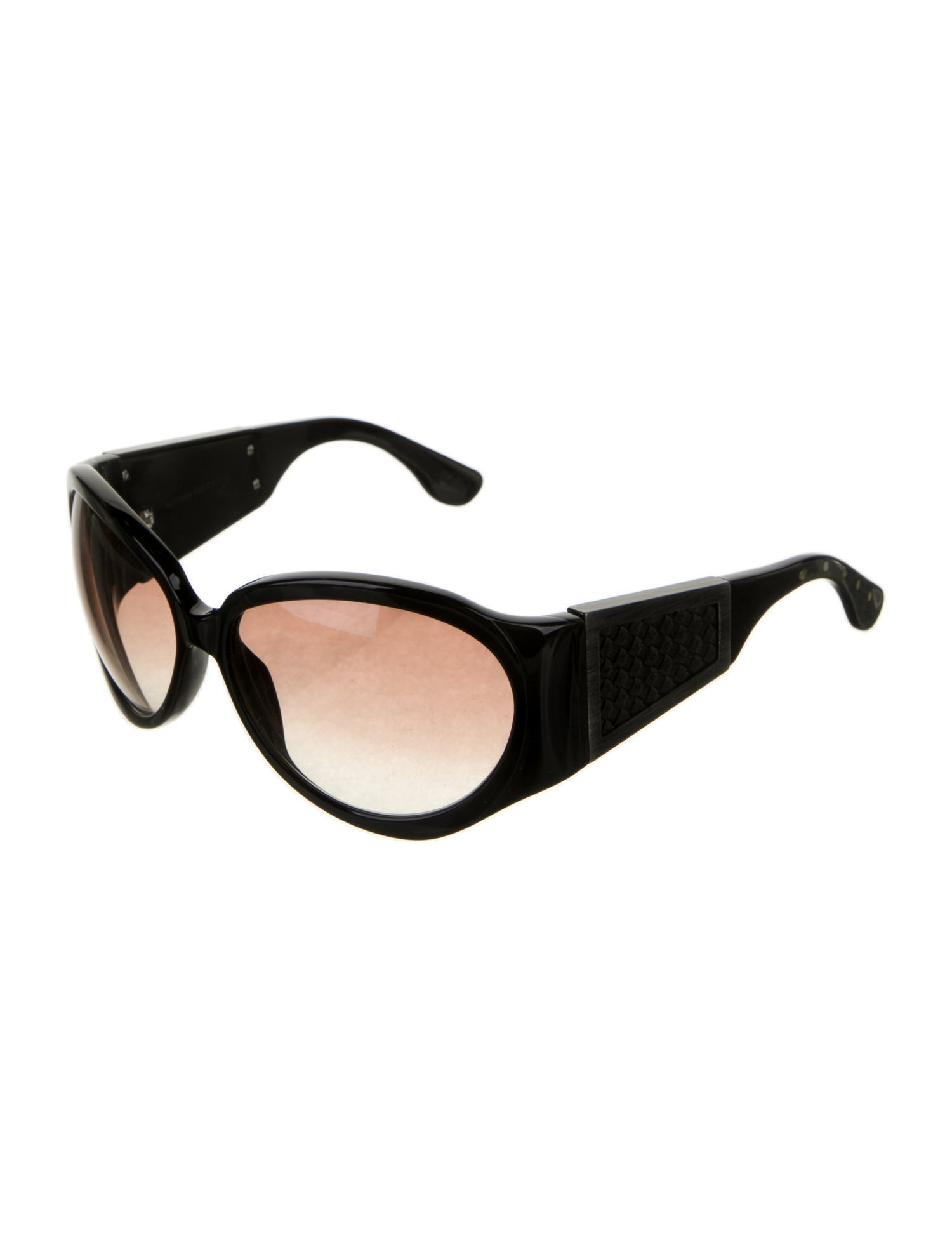Bottega Veneta Intrecciato Weave Oversize Sunglasses