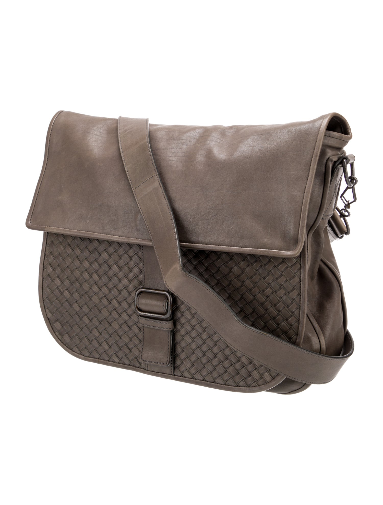 Bottega Veneta Leather Messenger Bag