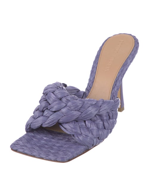 Bottega Veneta Raffia Slides