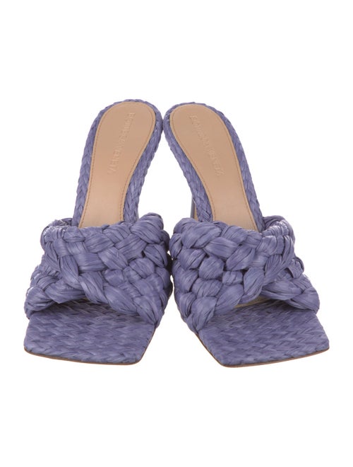 Bottega Veneta Raffia Slides
