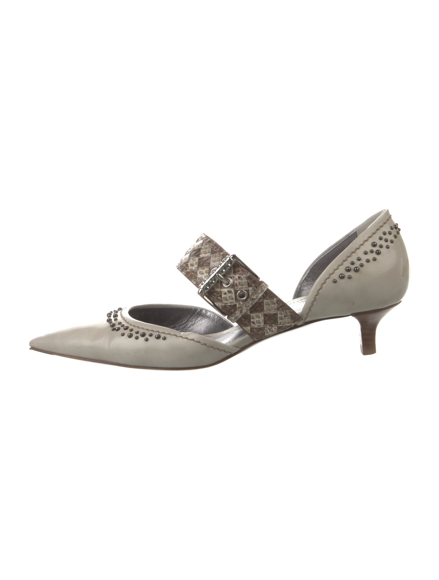 Bottega Veneta Intrecciato Weave Leather D'Orsay Pumps