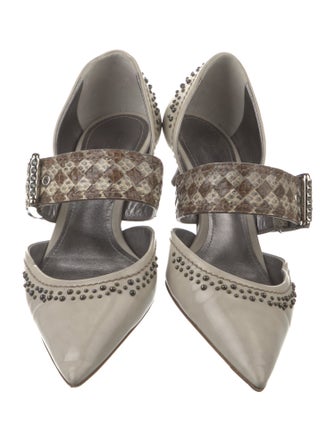 Bottega Veneta Intrecciato Weave Leather D'Orsay Pumps