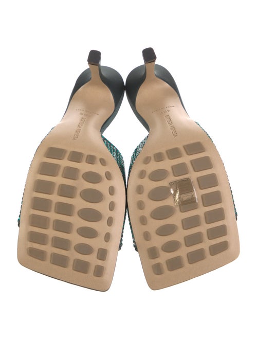 Bottega Veneta Satin Crystal Embellishments Slides