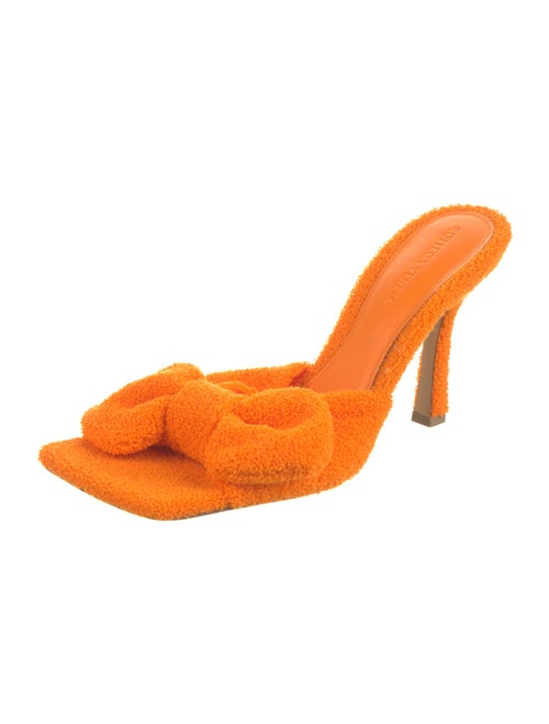 Bottega Veneta Terry Cloth Bow Accents Slides