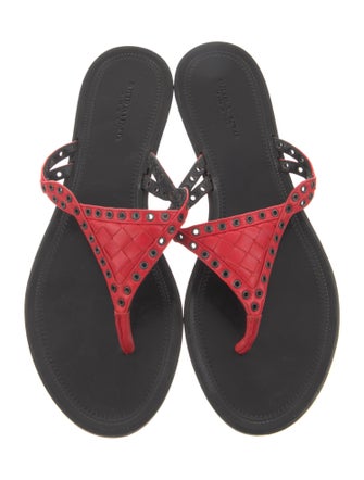 Bottega Veneta Leather Slides