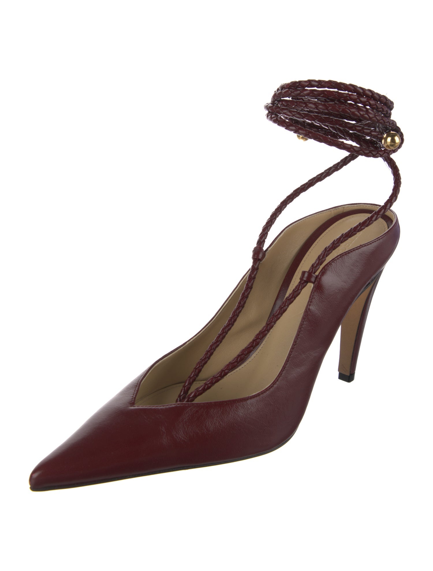 Bottega Veneta Vintage Leather Slingback Pumps