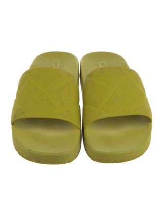 Bottega Veneta Intrecciato Weave Rubber Slides