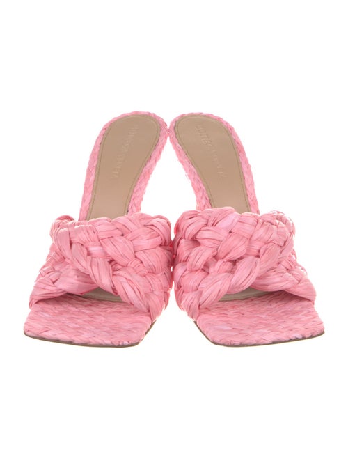 Bottega Veneta Raffia Slides