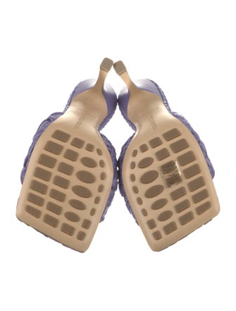 Bottega Veneta Intrecciato Weave Raffia Slides