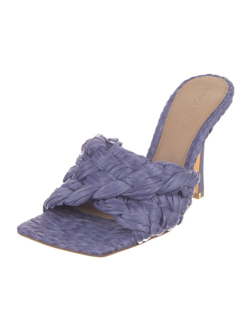Bottega Veneta Intrecciato Weave Raffia Slides