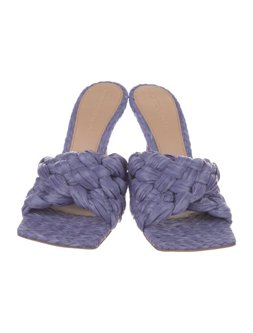 Bottega Veneta Intrecciato Weave Raffia Slides