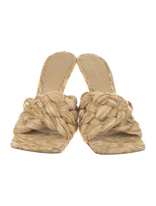 Bottega Veneta Raffia Slides