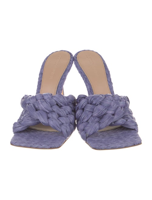 Bottega Veneta Intrecciato Weave Raffia Slides