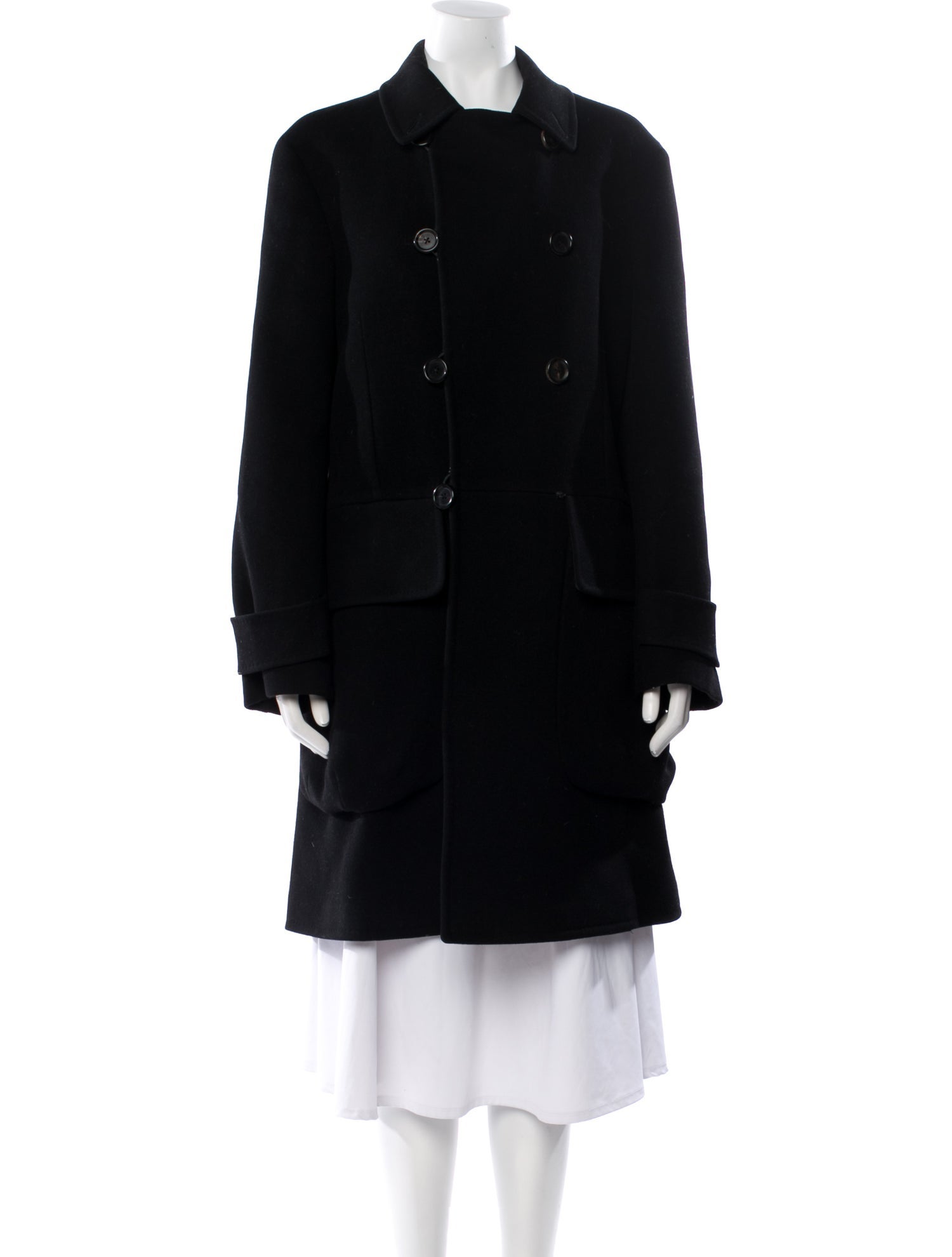 Bottega Veneta Virgin Wool Peacoat