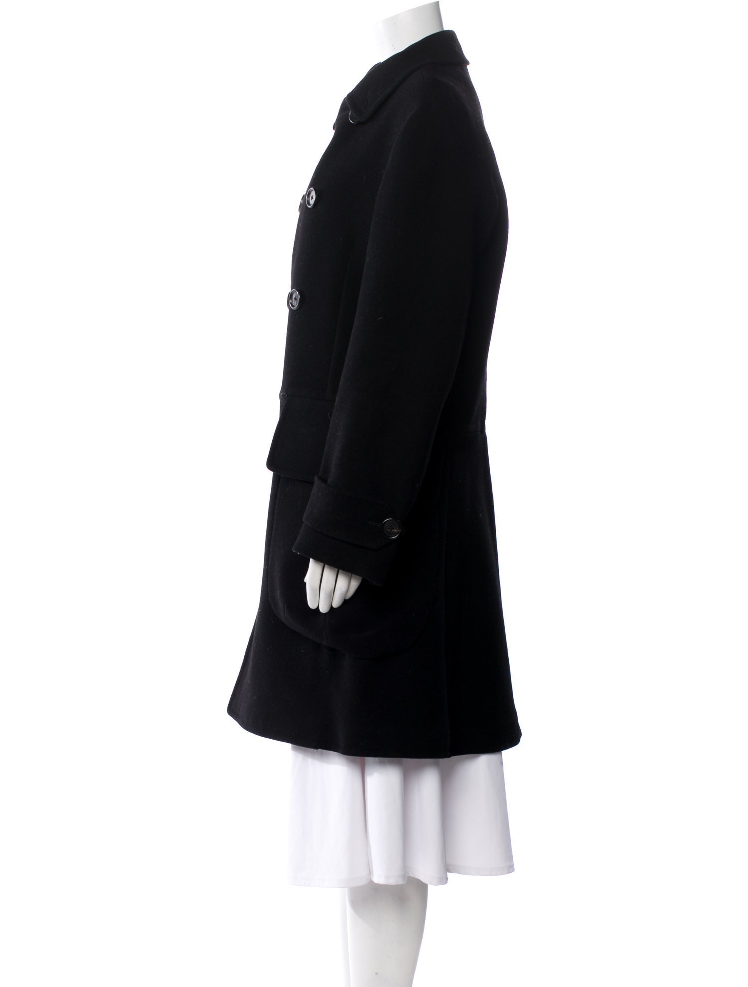 Bottega Veneta Virgin Wool Peacoat