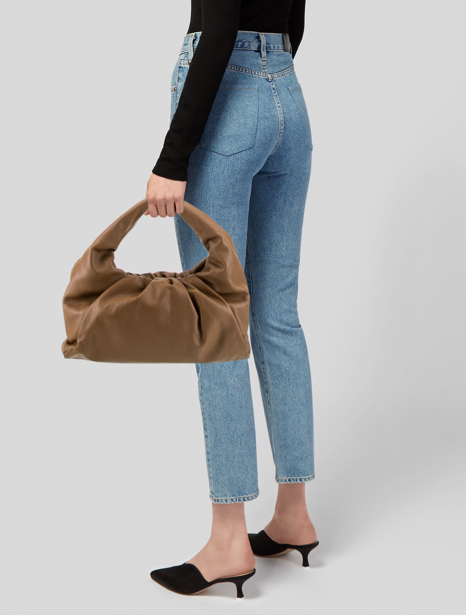 Bottega Veneta Leather Shoulder Pouch