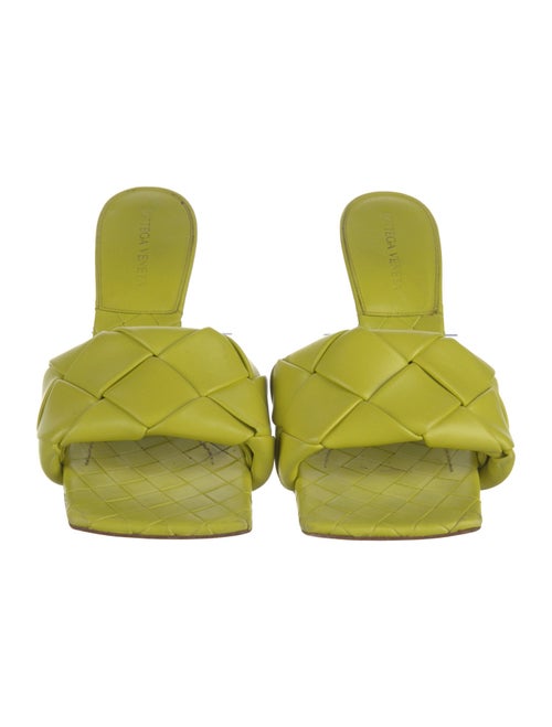 Bottega Veneta Intrecciato Weave Leather Slides