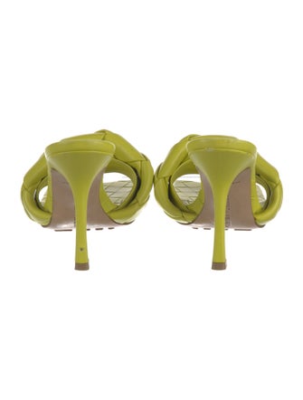 Bottega Veneta Intrecciato Weave Leather Slides