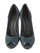 Bottega Veneta Leather Pleated Accents Pumps
