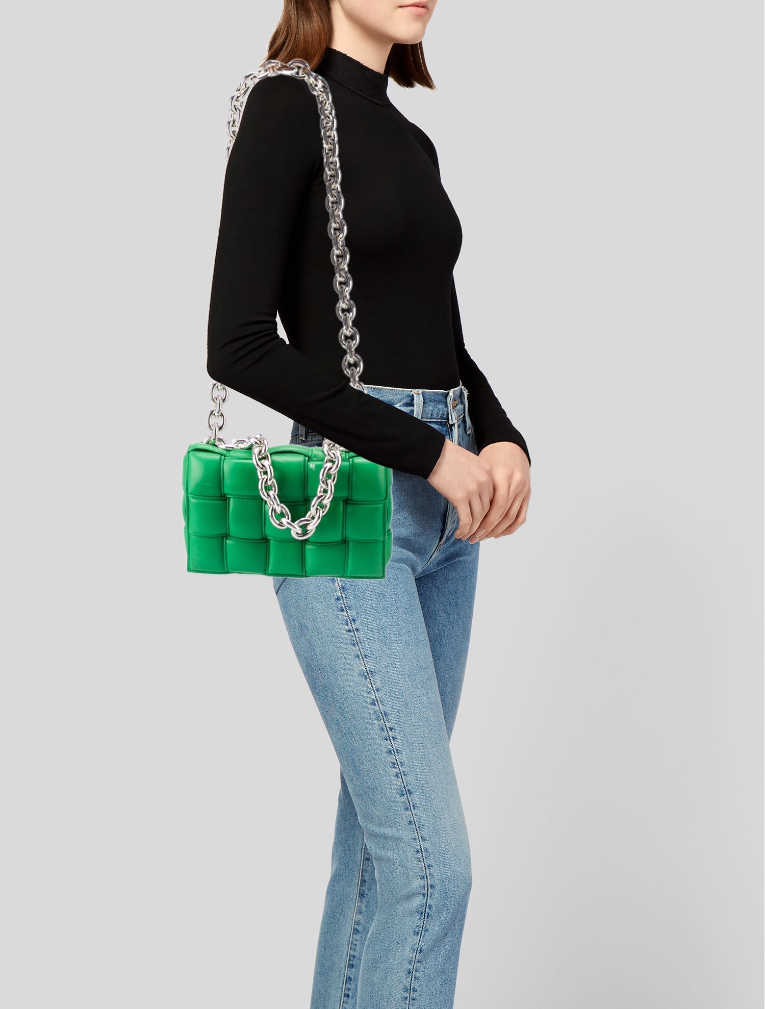 Bottega Veneta Intrecciato Chain Padded Cassette