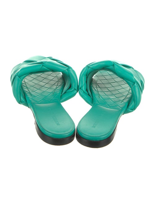 Bottega Veneta Intrecciato Weave Leather Slides